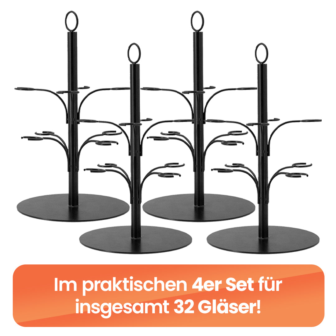 Getränke Tower 4er Set in schwarz