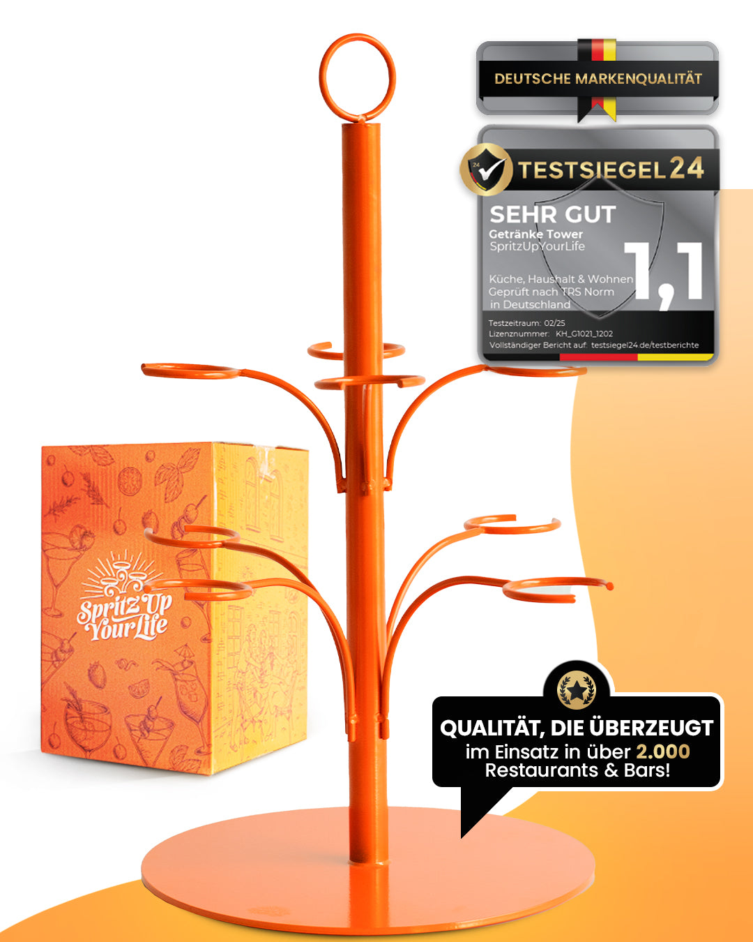 Geschenkverpackung des 8er Aperol Ständers