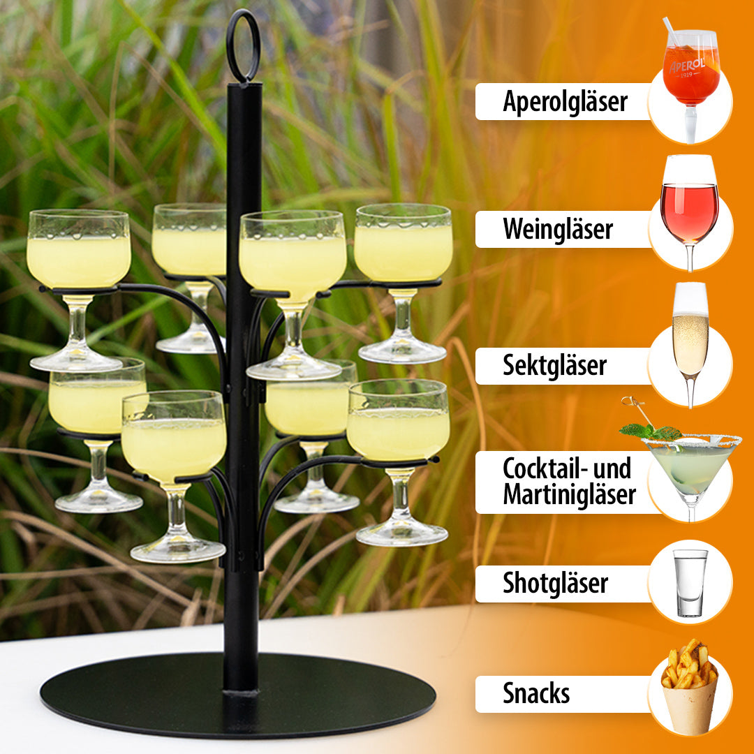 Welche Gläser passen in Cocktail Tower?