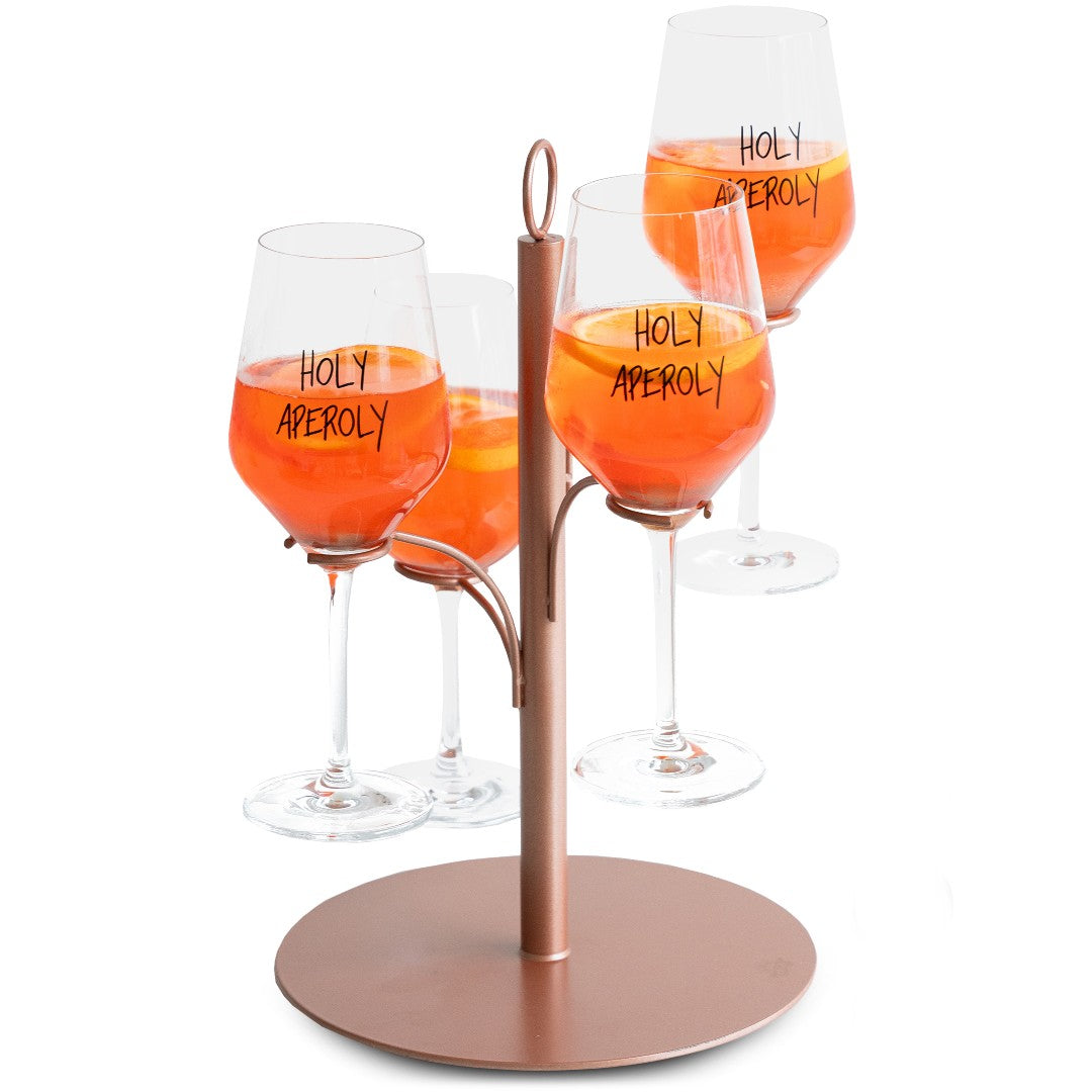 SpritzUpYourLife 4er Getränke Tower rosé gold