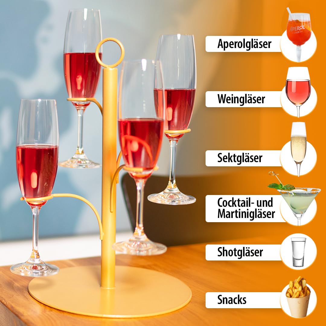 Welche Gläser passen in den Sekt Ständer?