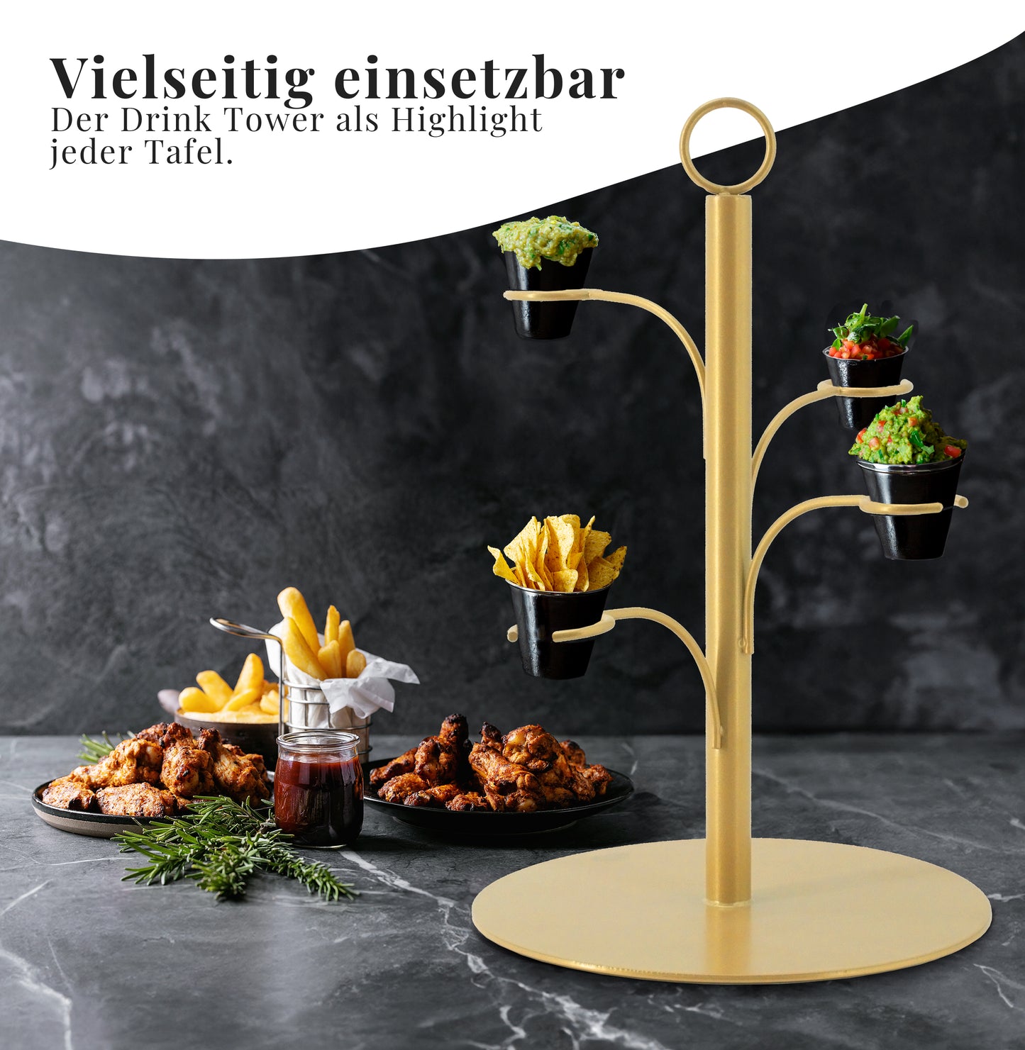 Snacks stilvoll präsentieren im Snackständer
