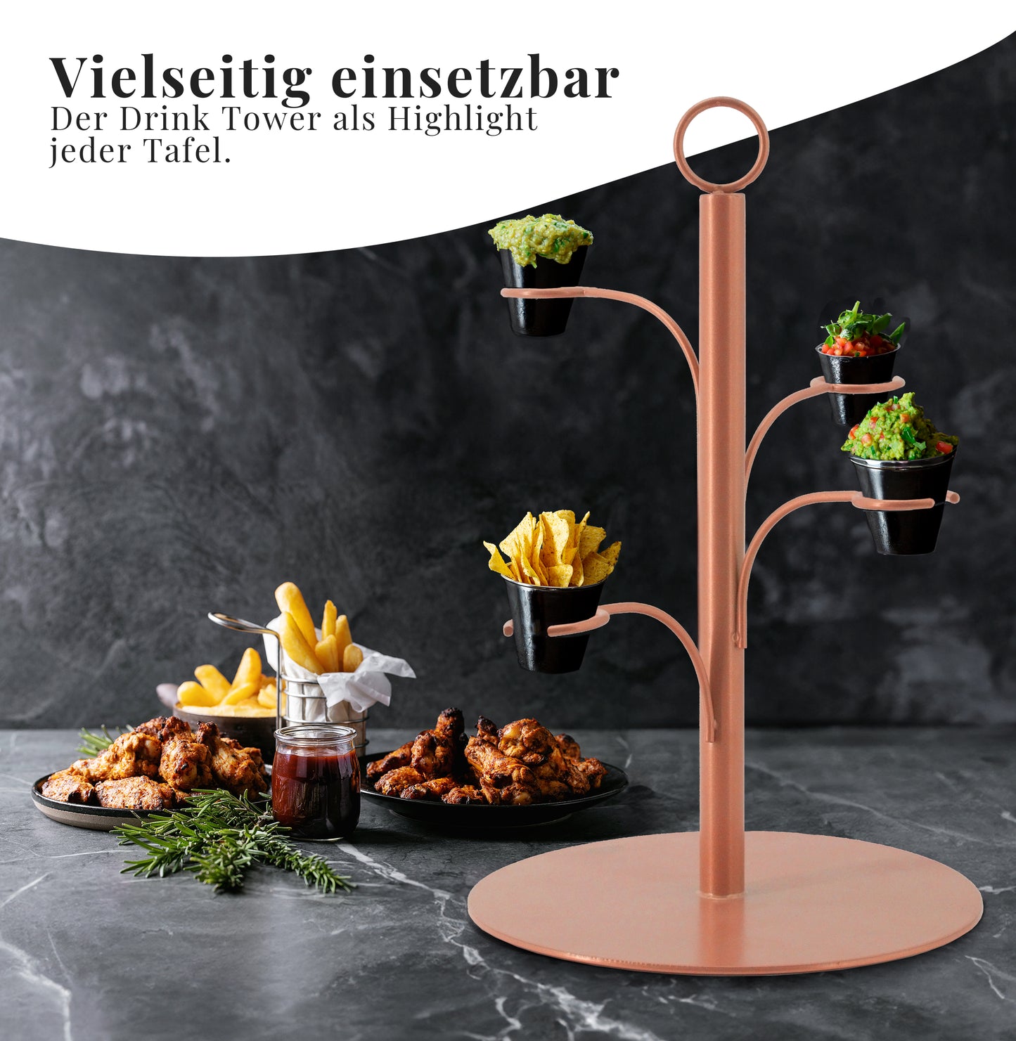 Ständer für Snacks und Pommes