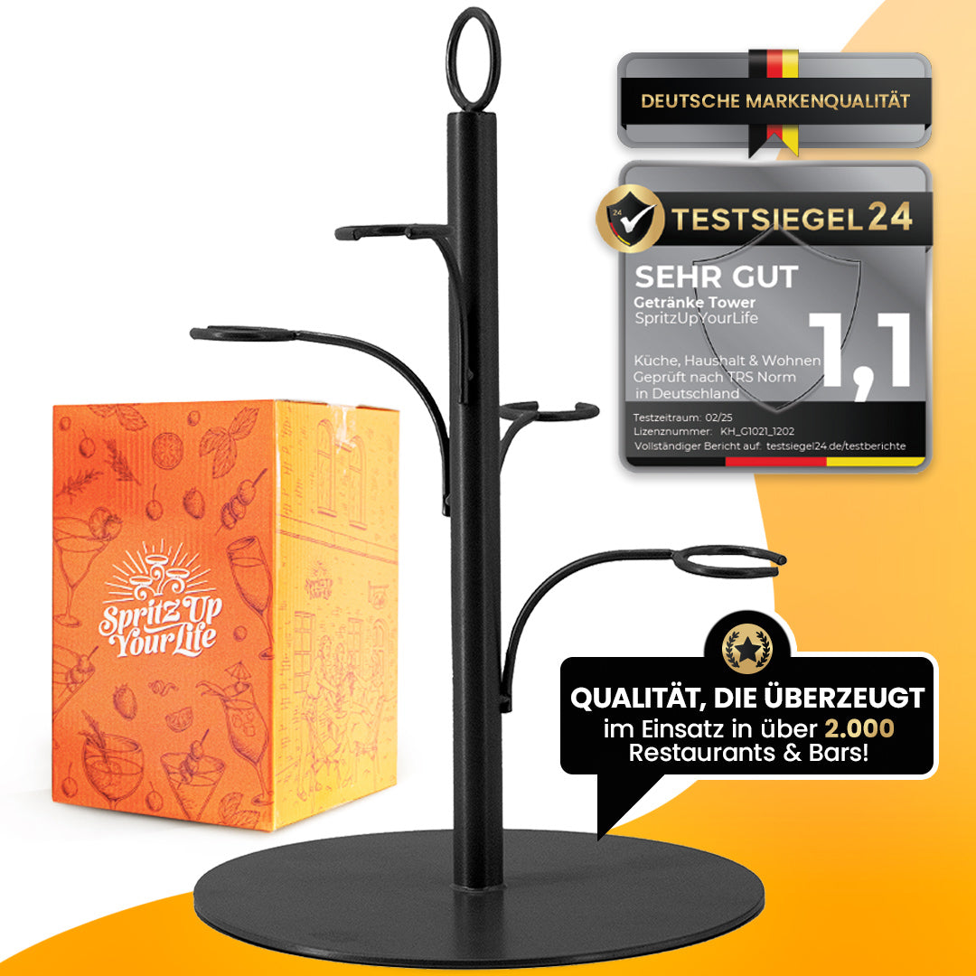 Getränke Tower in edler Gechenkverpackung
