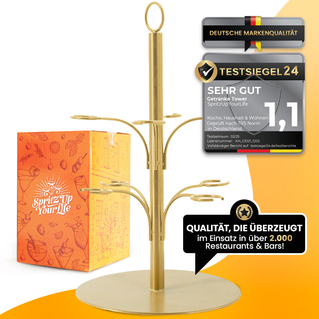 Getränke Tower mit edler Geschenkverpackung