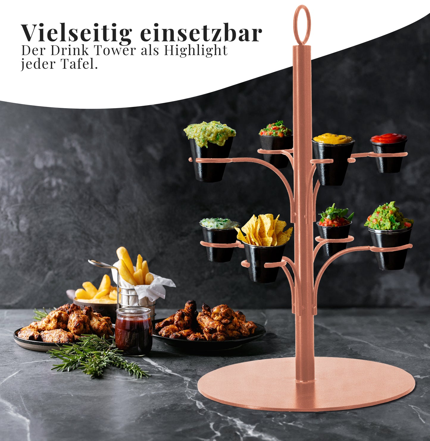 Snackständer für Pommes und Dips