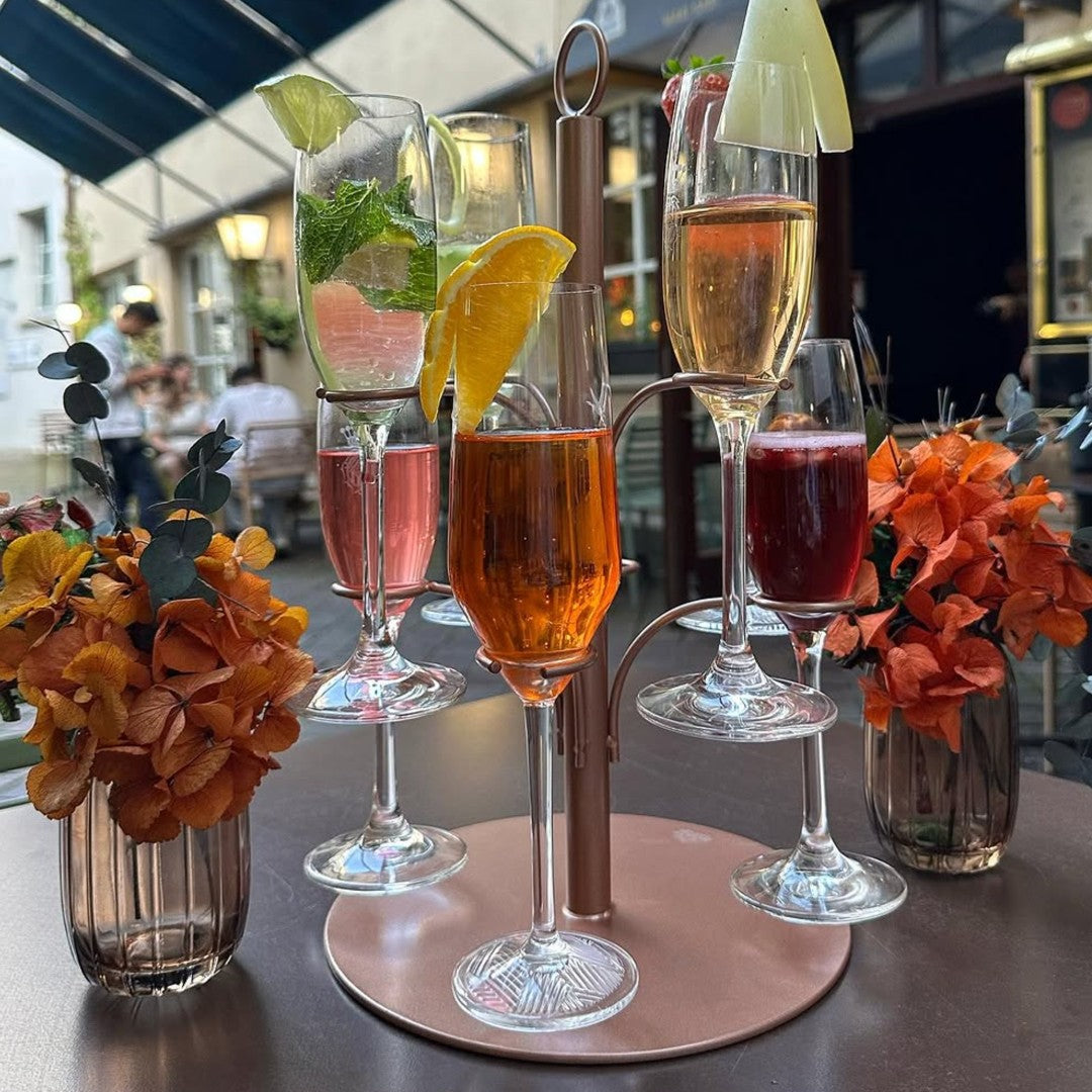 Champagnerturm im Restaurant