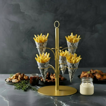 Pommes Frites Halter gold