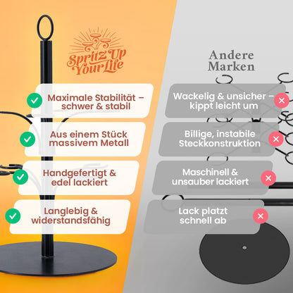 Vergleich von verschiedenen Getränke Towern