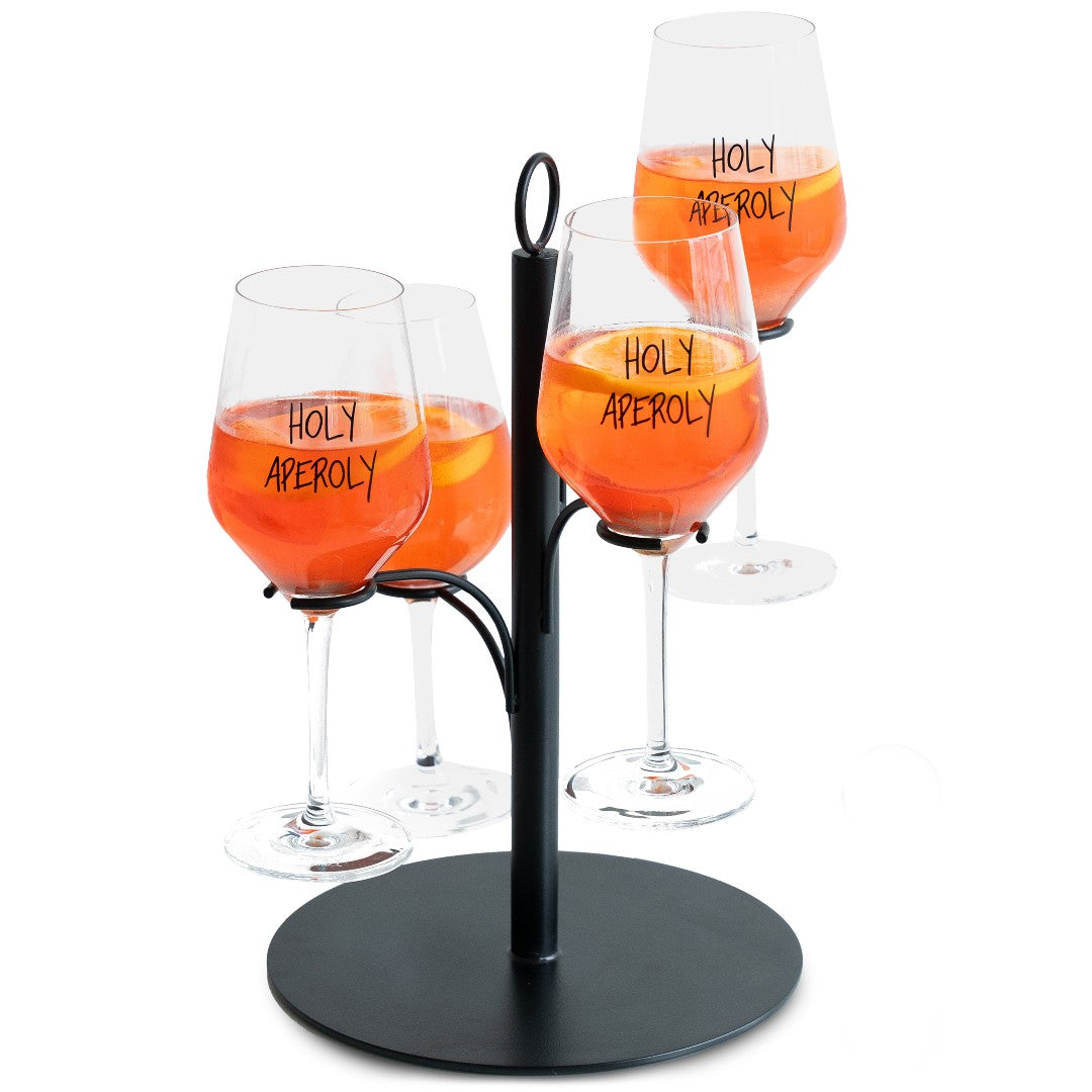 SpritzUpYourLife 4er Getränke Tower schwarz