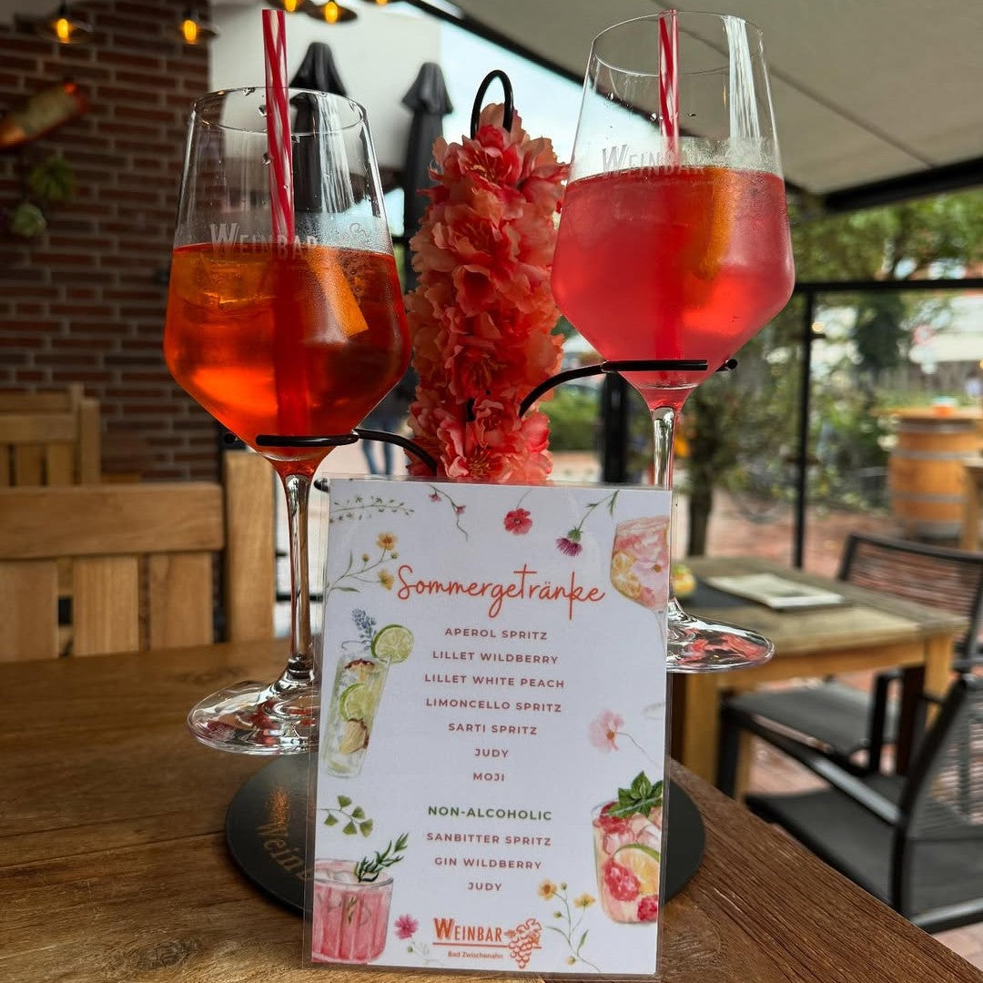 Getränke Tower in der Weinbar Bad Zwischenhahn