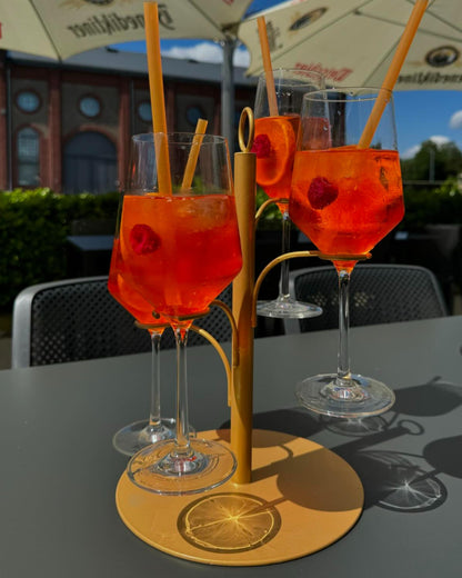 goldener Aperol Spritz Ständer