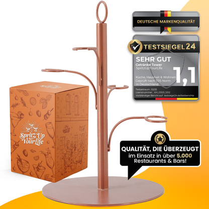 Premium Getränke Tower für 4 Gläser