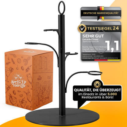 Premium Getränke Tower für 4 Gläser