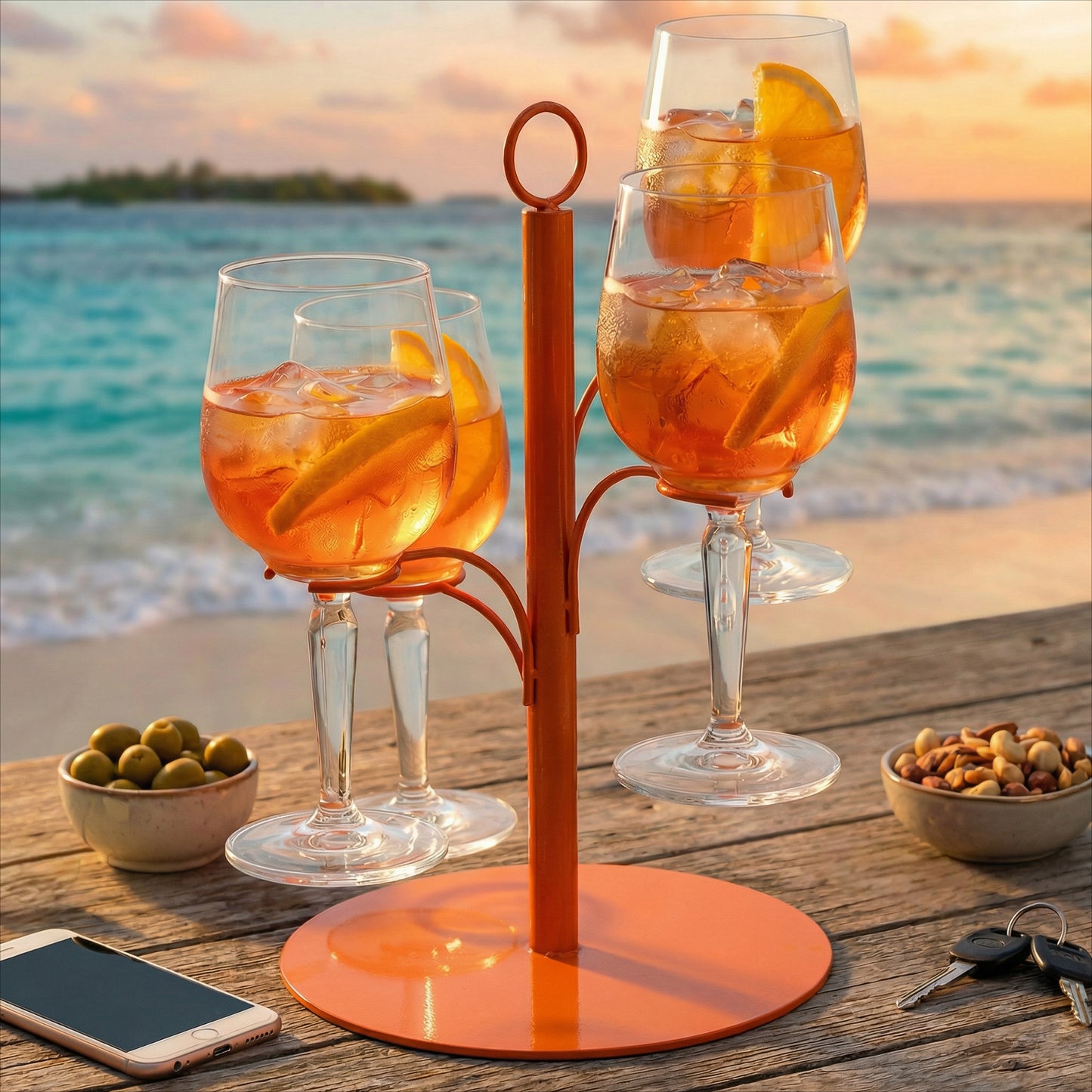 Premium Getränke Tower für 4 Gläser