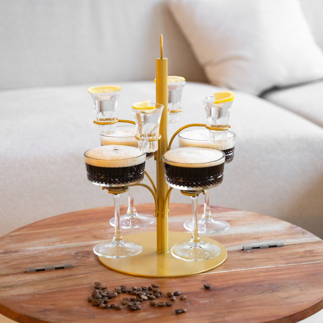 Espresso Martini Tower mit Shots