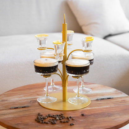 Espresso Martini Tower mit Shots
